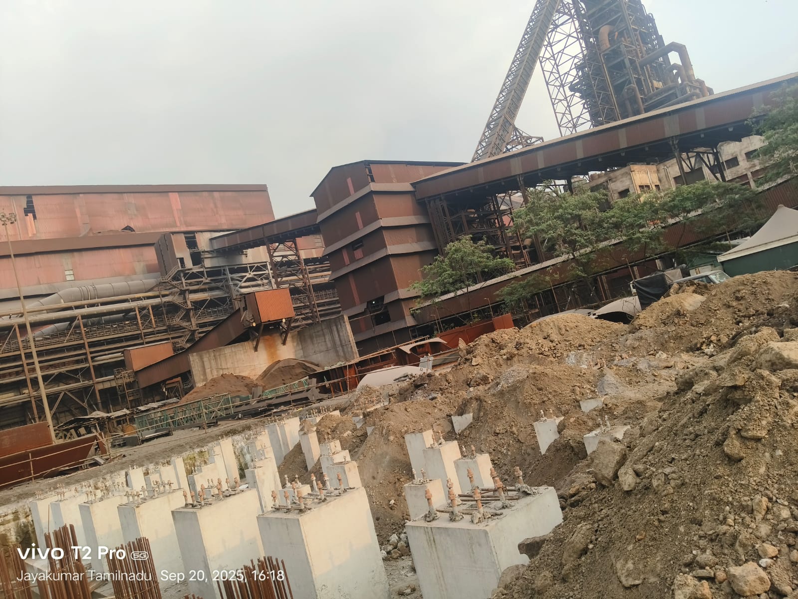 DRI JSPL Angul - DRI-II Heater Foundation